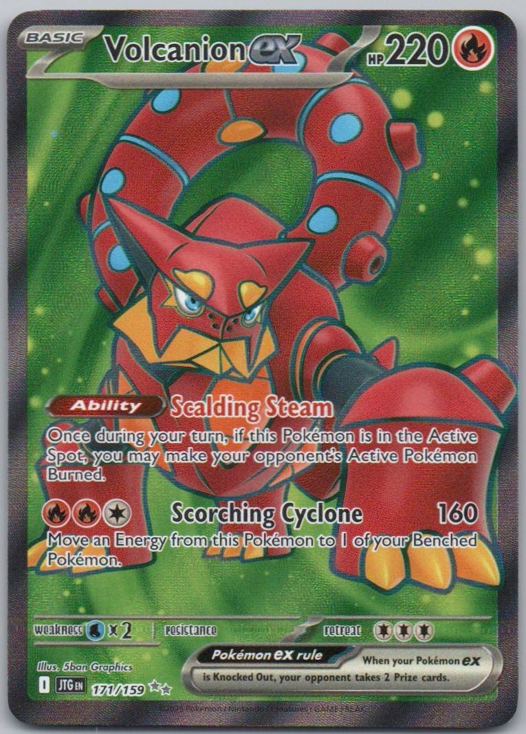 Volcanion EX 171 Holo Fire Card - Journey Together