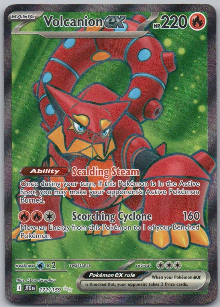 Volcanion EX 171 Holo Fire Card - Journey Together