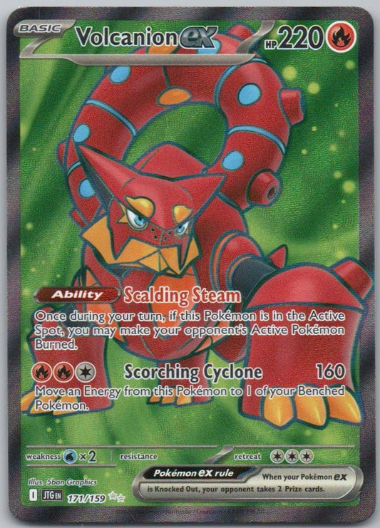 Volcanion EX 171 Holo Fire Card - Journey Together
