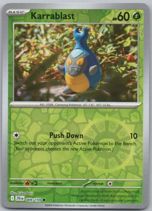 Karrablast 009 Reverse Holo Grass Card - Journey Together