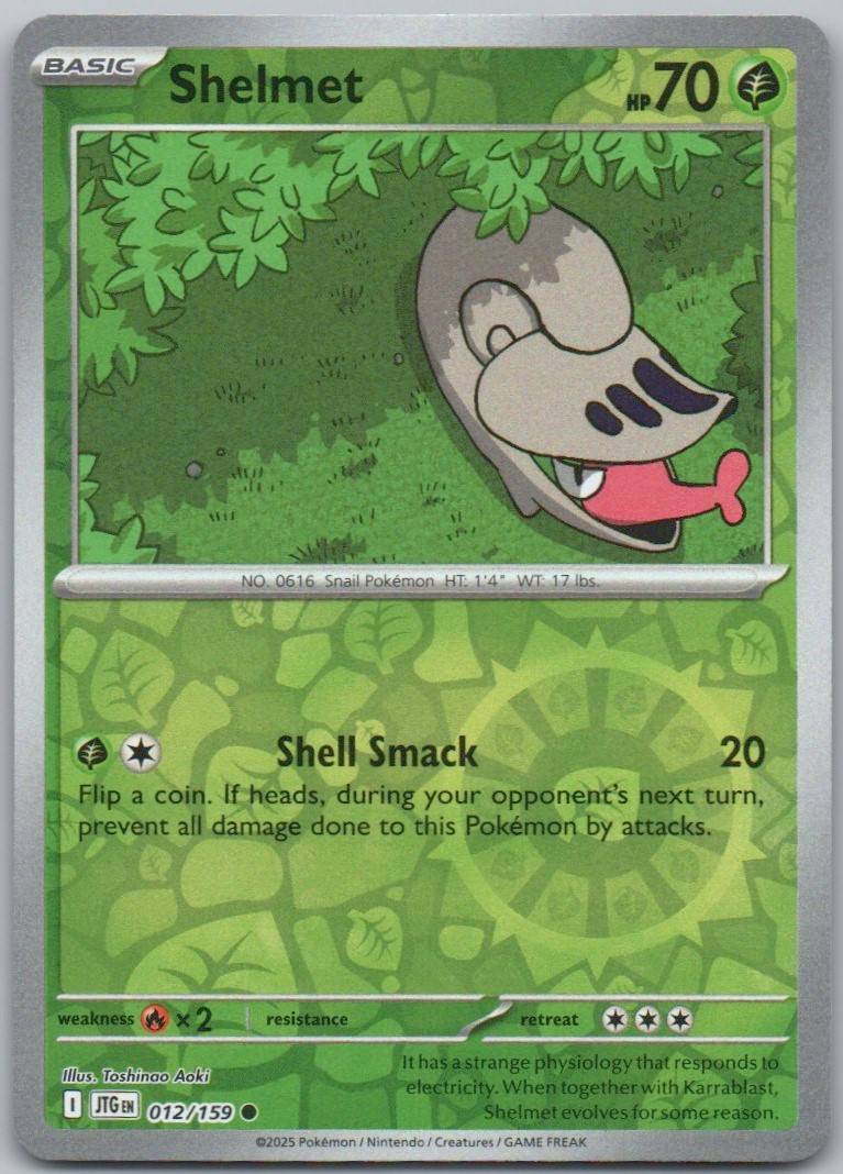 Shelmet 012 Reverse Holo Grass Card - Journey Together