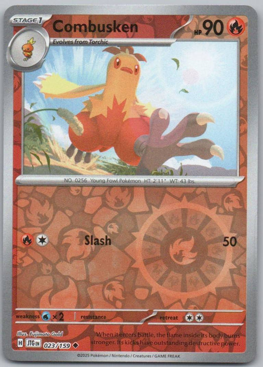 Combusken 023 Reverse Holo Fire Card - Journey Together