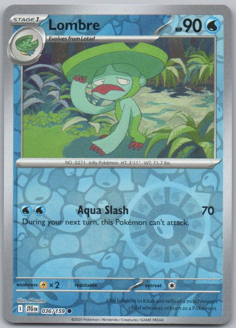Lombre 036 Reverse Holo Water Card - Journey Together