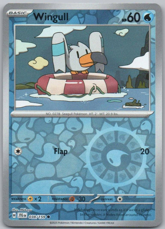 Wingull 038 Reverse Holo Water Card - Journey Together