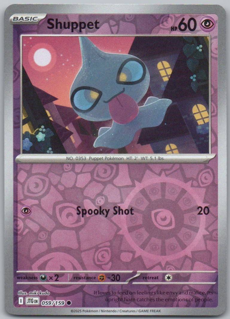 Shuppet 059 Reverse Holo Psychic Card - Journey Together