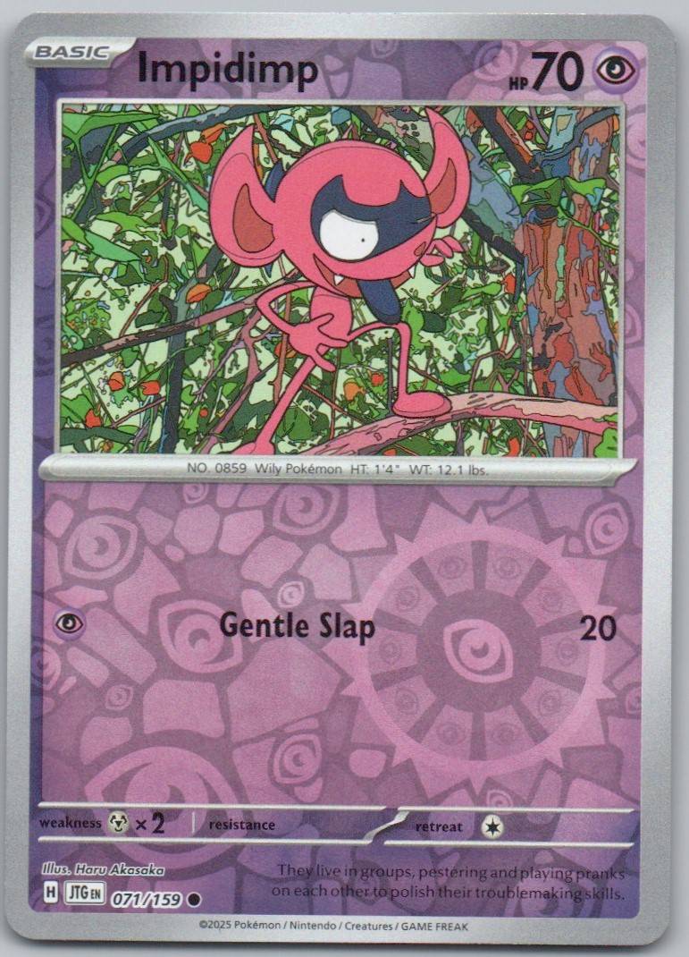 Impidimp 071 Reverse Holo Psychic Card - Journey Together