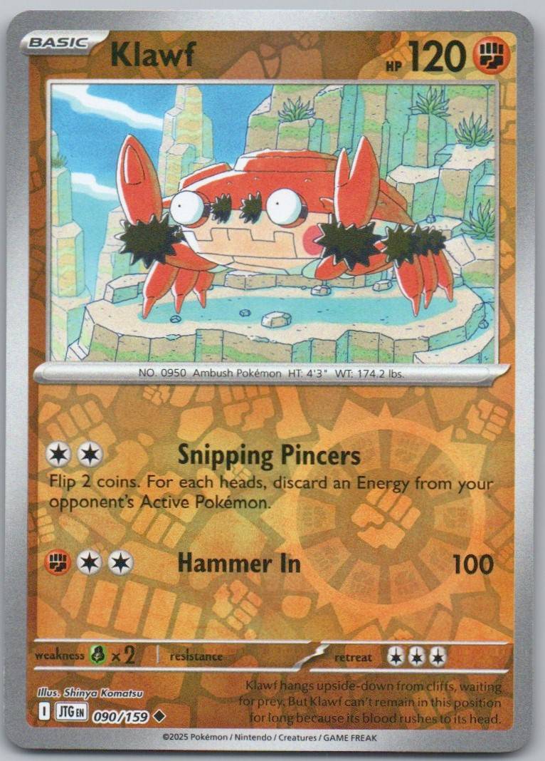Klawf 090 Reverse Holo Fighting Card - Journey Together