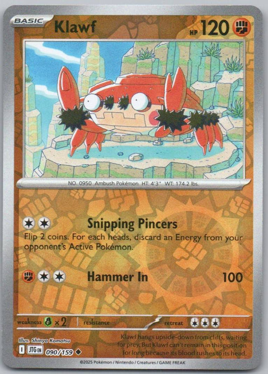 Klawf 090 Reverse Holo Fighting Card - Journey Together