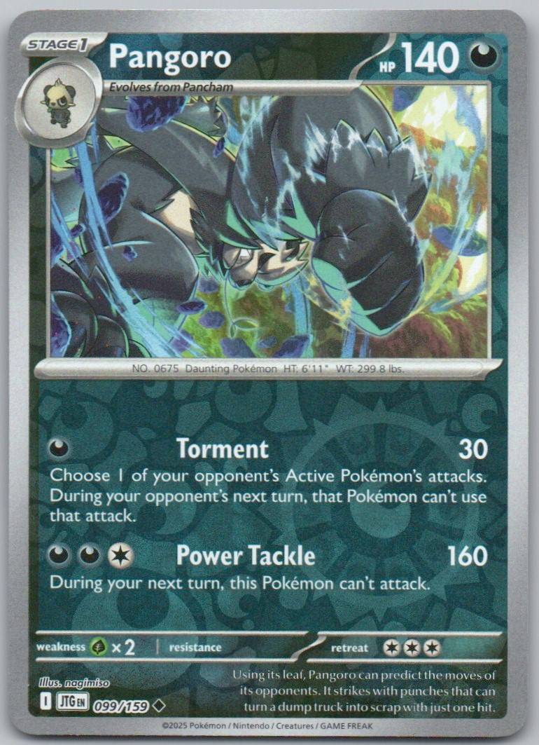Pangoro 099 Reverse Holo Darkness Card - Journey Together