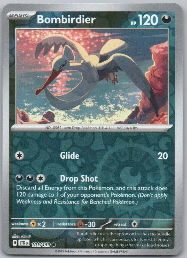 Bombirdier 101 Reverse Holo Darkness Card - Journey Together