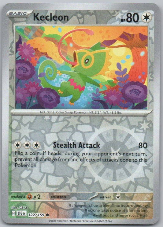 Kecleon 122 Reverse Holo Colorless Card - Journey Together