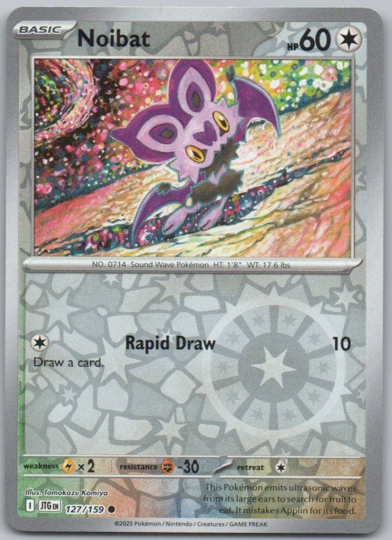 Noibat 127 Reverse Holo Colorless Card - Journey Together