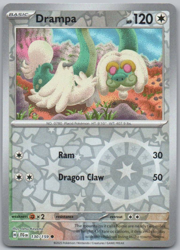 Drampa 130 Reverse Holo Colorless Card - Journey Together
