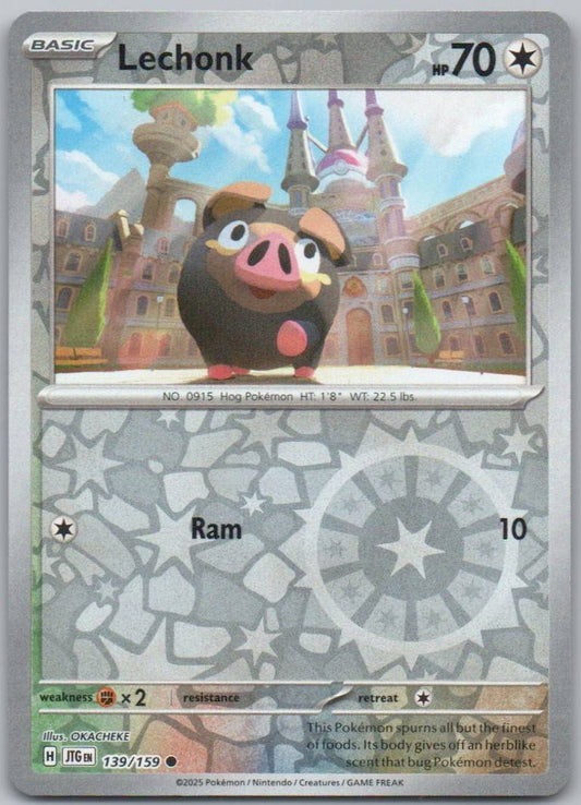 Lechonk 139 Reverse Holo Colorless Card - Journey Together