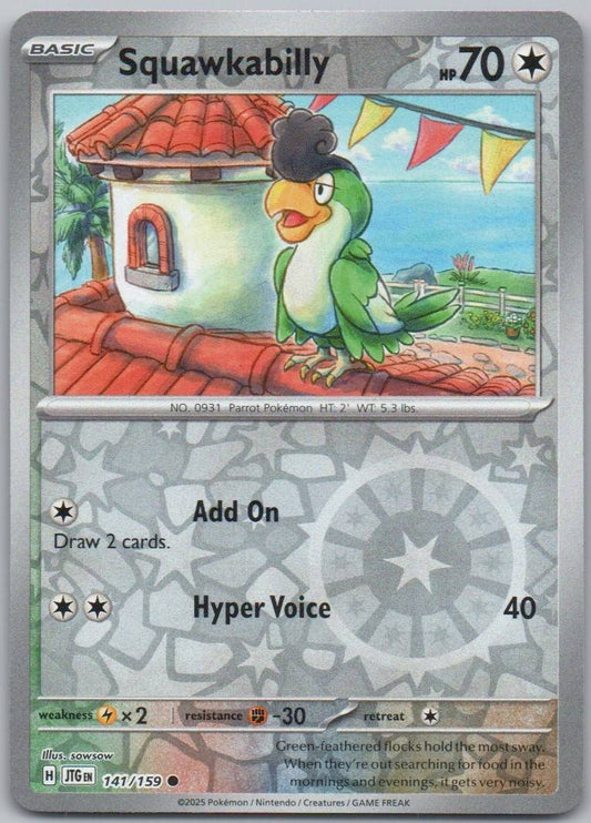 Squawkabilly 141 Reverse Holo Colorless Card - Journey Together
