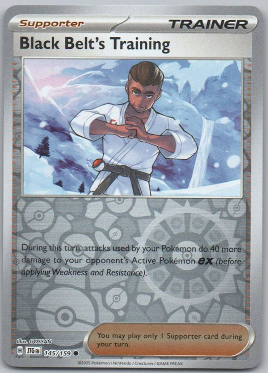 Black Belt's Training 145 Reverse Holo Trainer Card - Journey Together