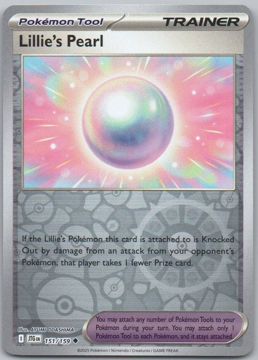 Lillie's Pearl 151 Reverse Holo Trainer Card - Journey Together