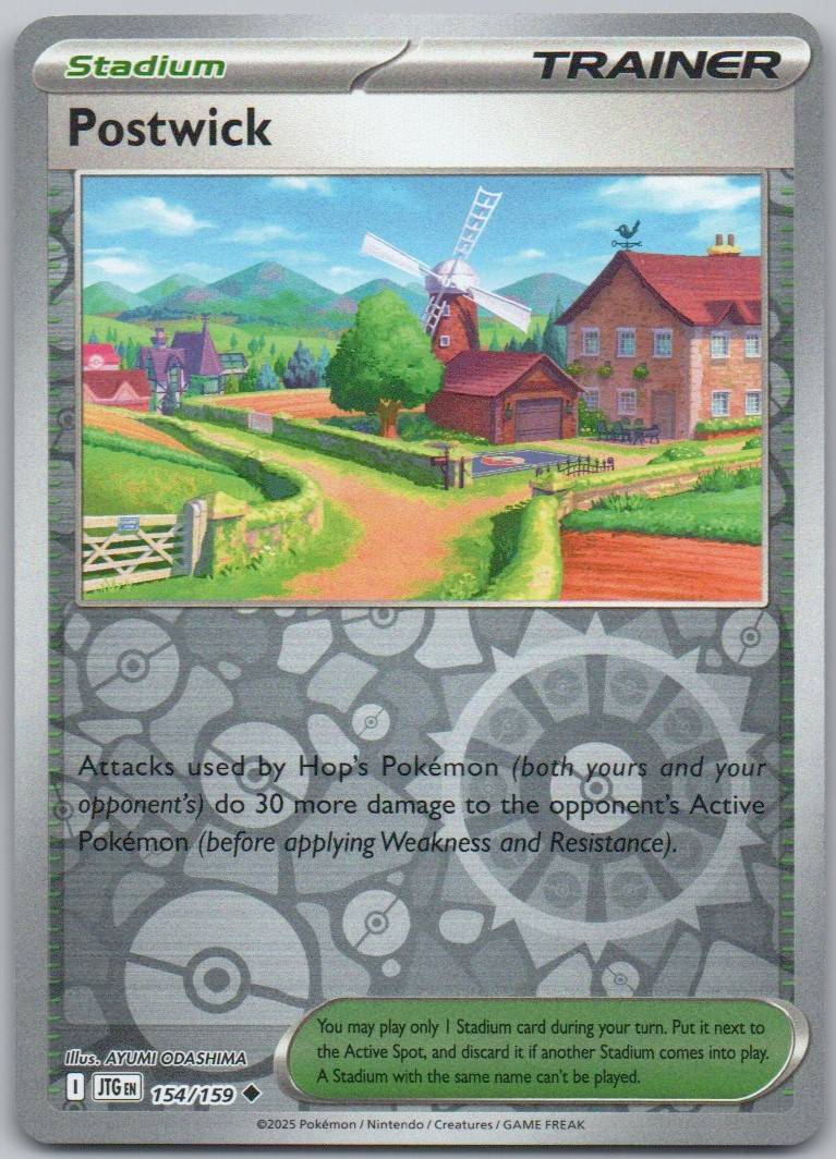 Postwick 154 Reverse Holo Trainer Card - Journey Together