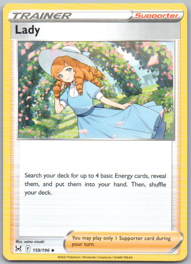 Lady 159 Normal Trainer Card - Lost Origin