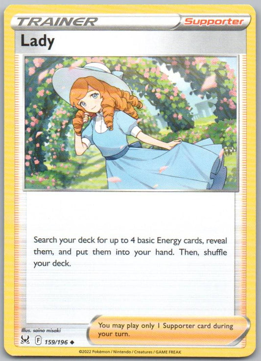 Lady 159 Normal Trainer Card - Lost Origin