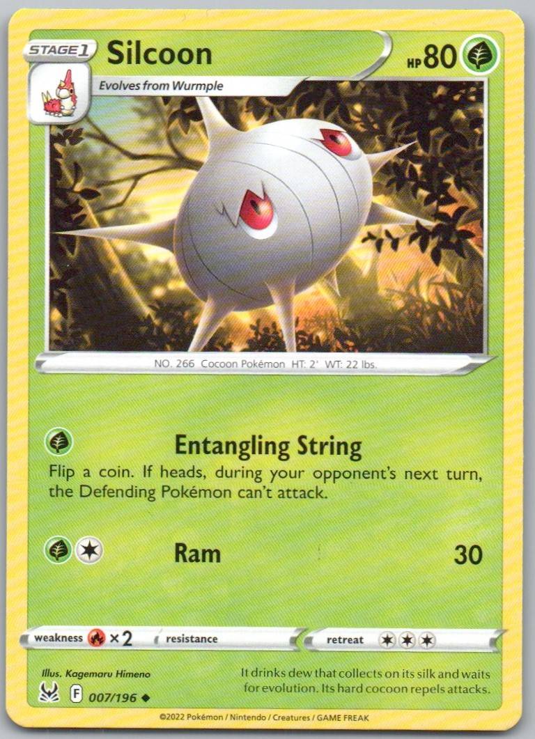 Silcoon 007 Normal Grass Card - Lost Origin