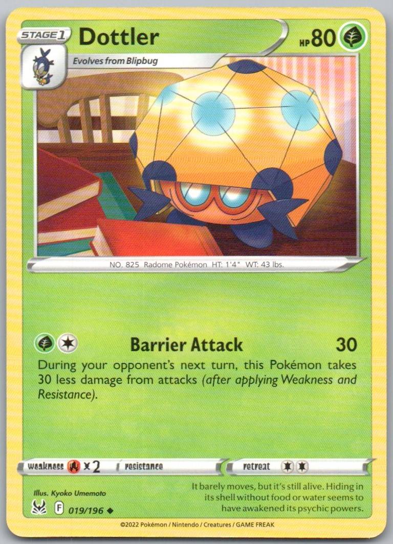 Dottler 019 Normal Grass Card - Lost Origin