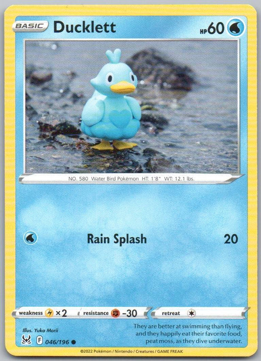 Ducklett 046 Normal Water Card - Lost Origin
