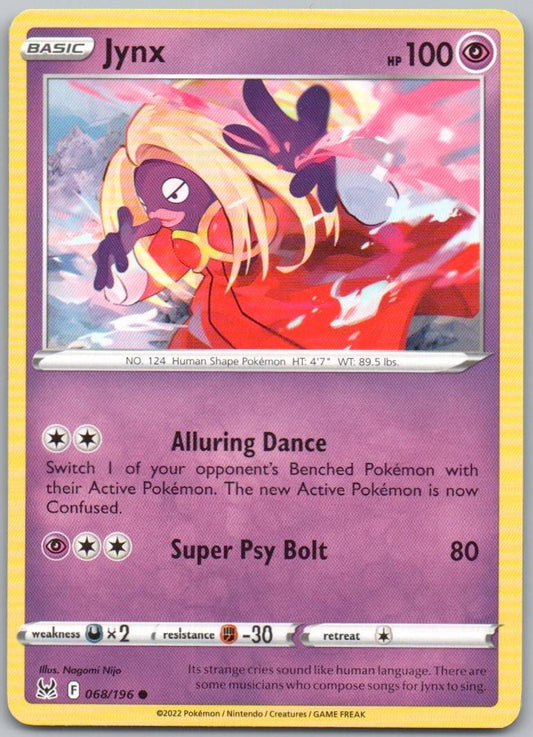Jynx 068 Normal Psychic Card - Lost Origin