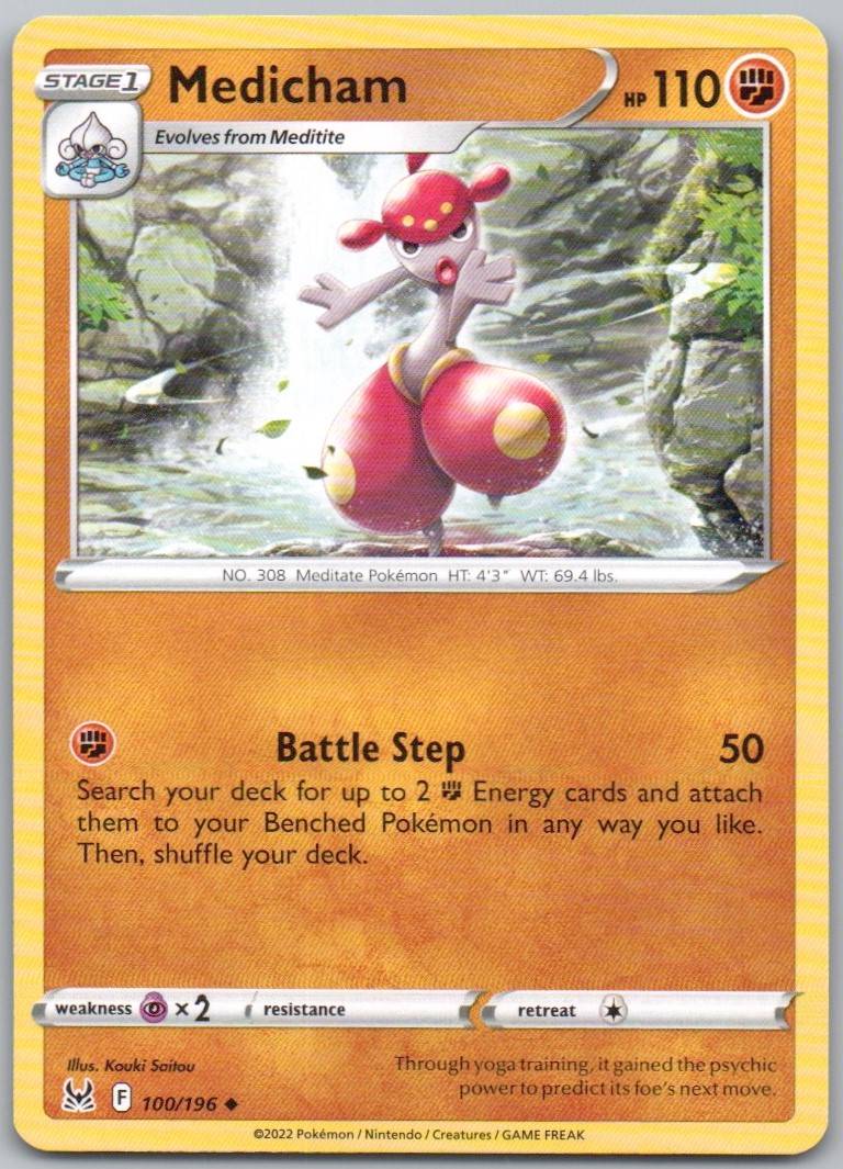 Medicham 100 Normal Fighting Card - Lost Origin