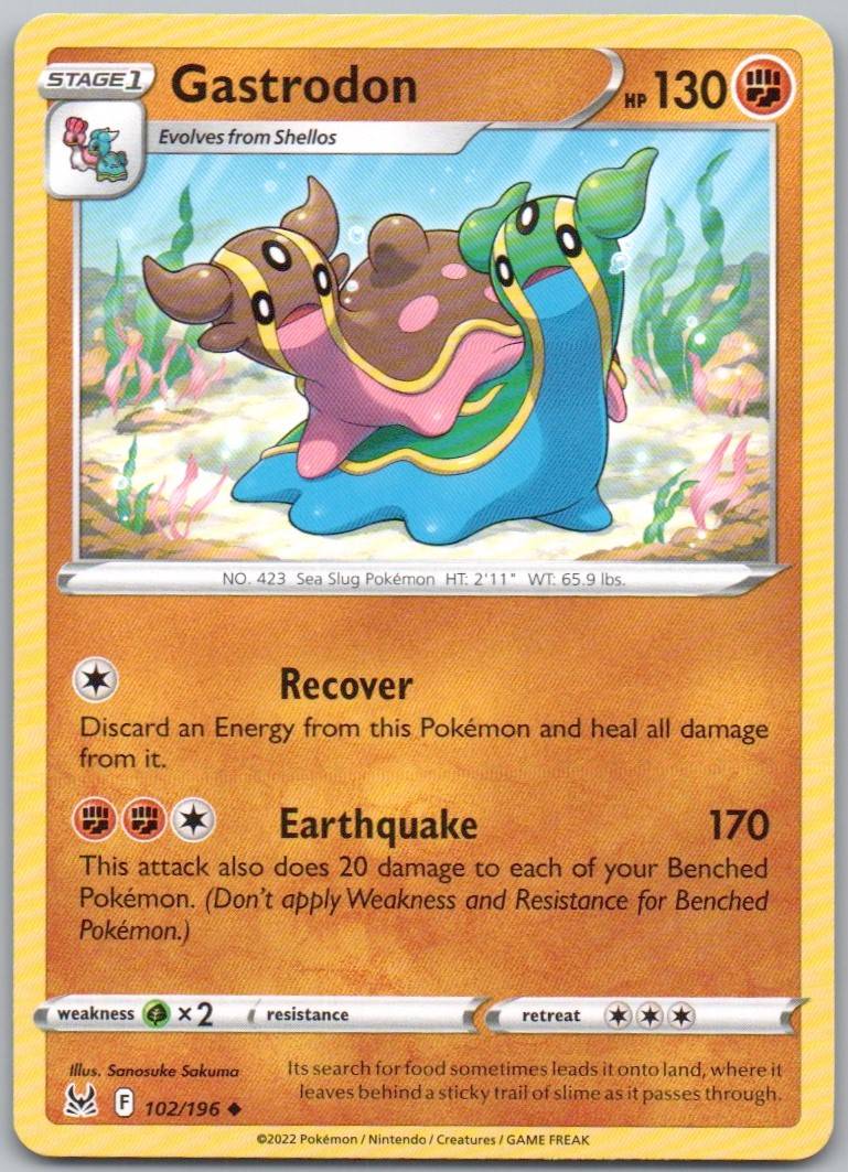 Gastrodon 102 Normal Fighting Card - Lost Origin