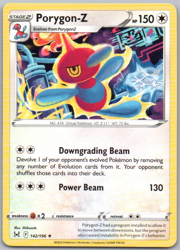 Poyrgon-Z 142 Normal Colorless Card - Lost Origin