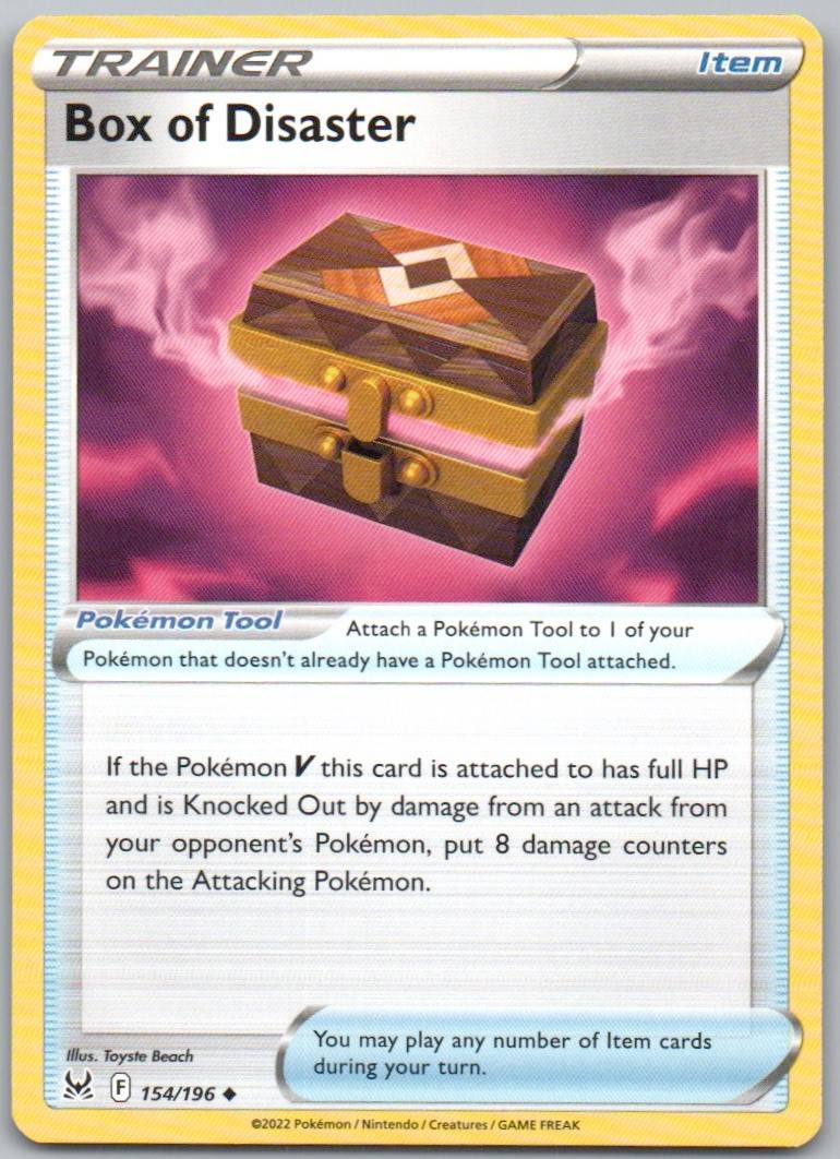 Box of Disaster 154 Normal Trainer Card - Lost Origin