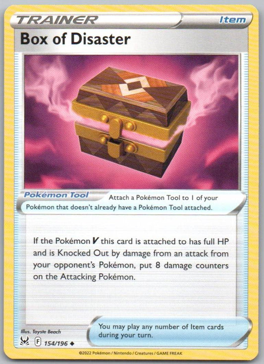 Box of Disaster 154 Normal Trainer Card - Lost Origin