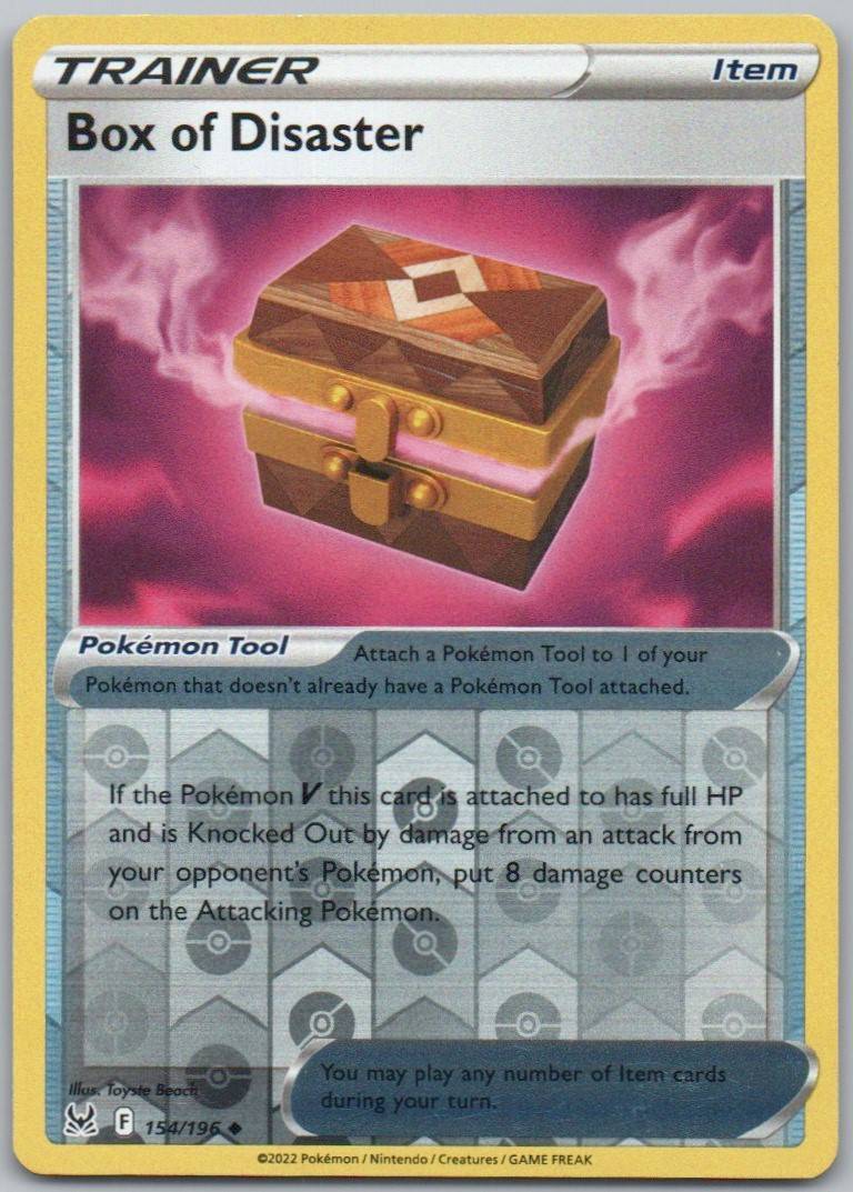 Box of Disaster 154 Reverse Holo Trainer Card - Lost Origin