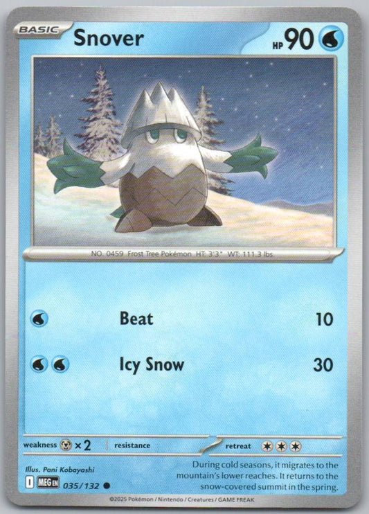 Snover 035 Normal Water Card - Mega Evolution