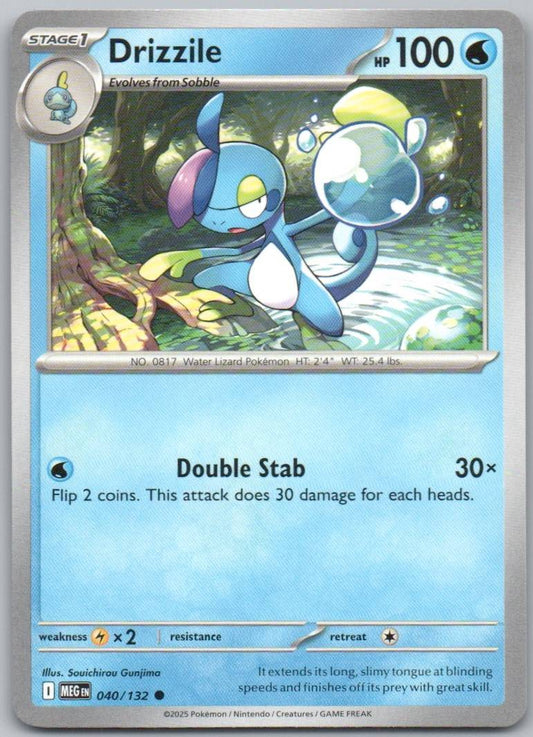 Drizzile 040 Normal Water Card - Mega Evolution