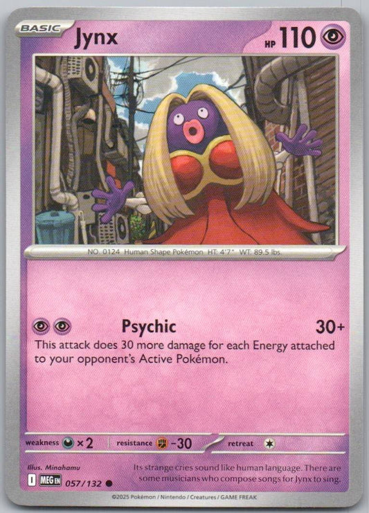 Jynx 057 Normal Psychic Card - Mega Evolution