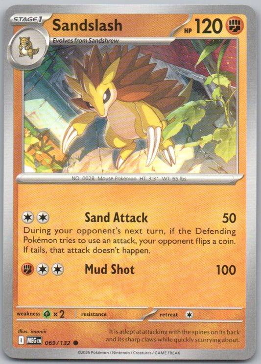 Sandslash 069 Normal Fighting Card - Mega Evolution