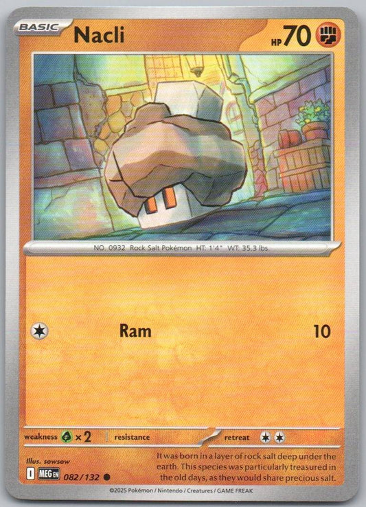 Nacli 082 Normal Fighting Card - Mega Evolution