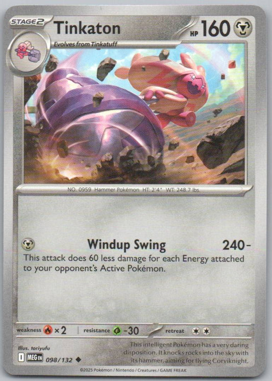 Tinkatuff 097 Normal Steel Card - Mega Evolution