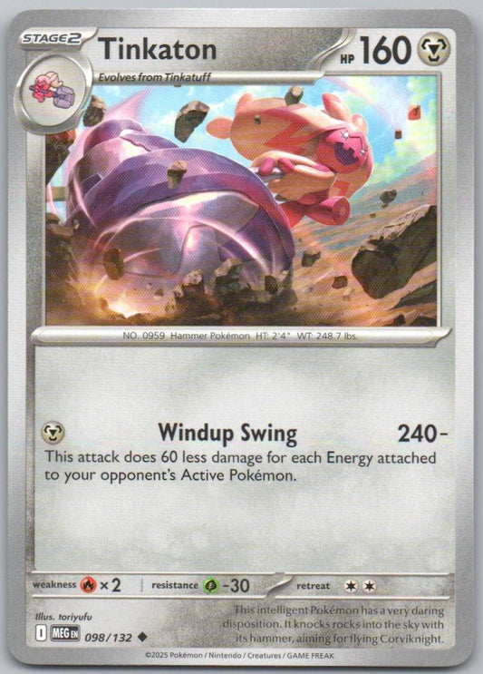 Tinkaton 098 Normal Steel Card - Mega Evolution
