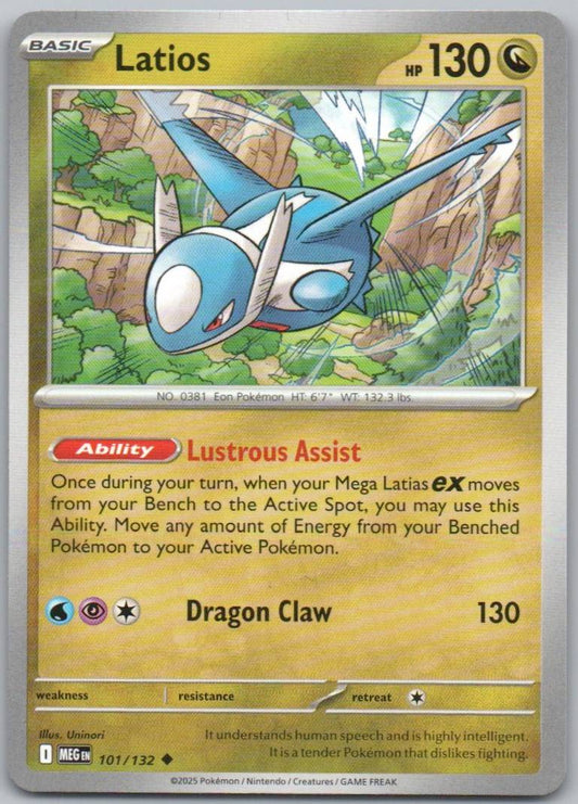 Latios 101 Normal Dragon Card - Mega Evolution