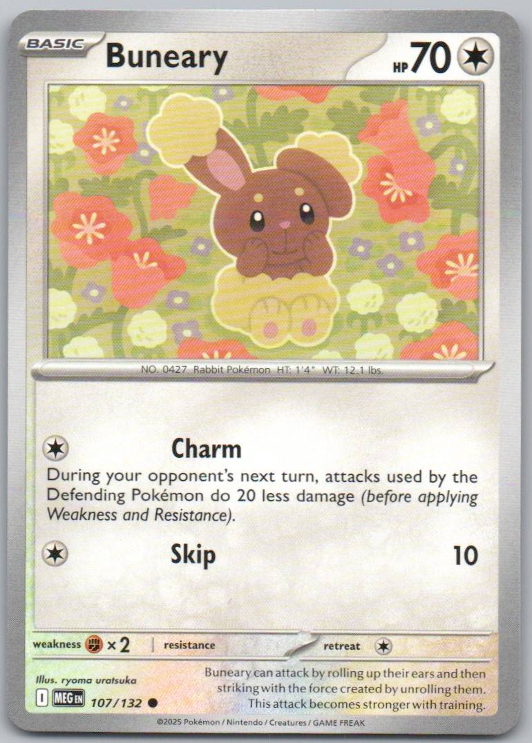 Buneary 107 Normal Colorless Card - Mega Evolution