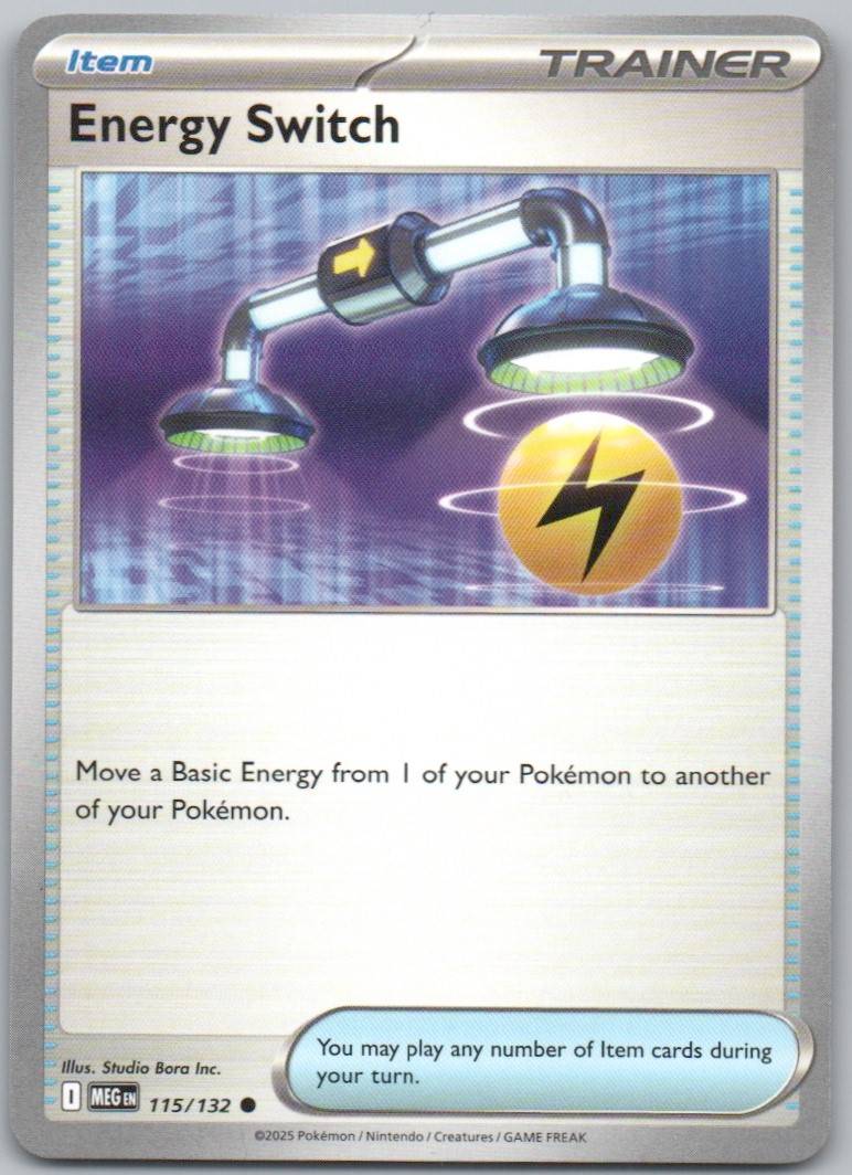 Energy Switch 115 Normal Trainer Card - Mega Evolution
