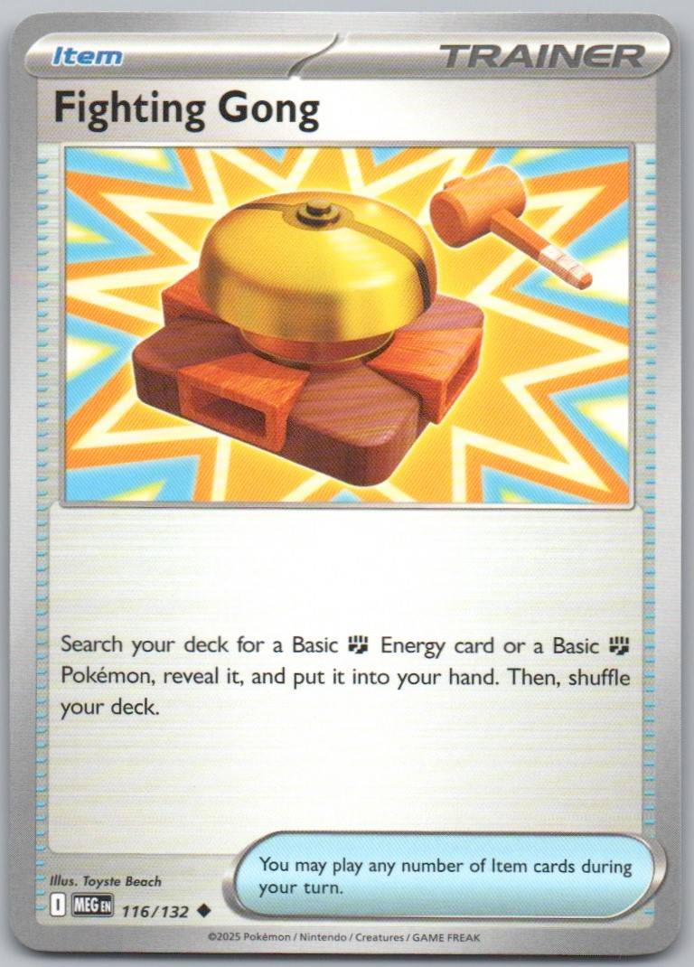 Fighting Gong 116 Normal Trainer Card - Mega Evolution