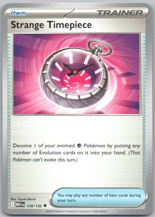 Strange Timepiece 128 Normal Trainer Card - Mega Evolution