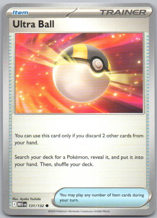 Ultra Ball 131 Normal Trainer Card - Mega Evolution