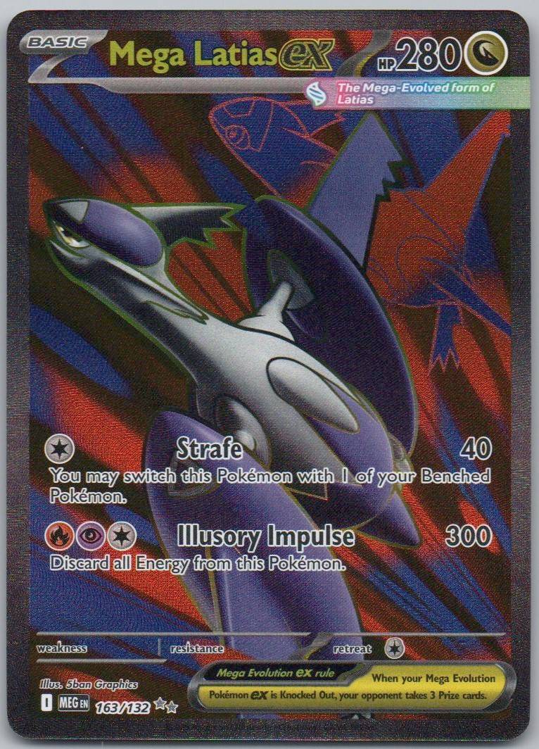Mega Latias EX 163 Holo Dragon Card - Mega Evolution