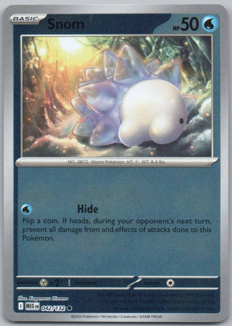 Snom 042 Reverse Holo Water Card - Mega Evolution