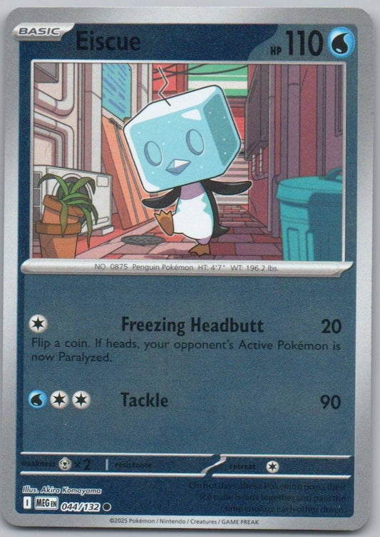 Eiscue 044 Reverse Holo Water Card - Mega Evolution